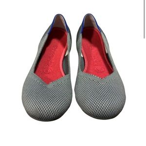 Rothy’s ‘The Flat’ in Wolf Gray size 8